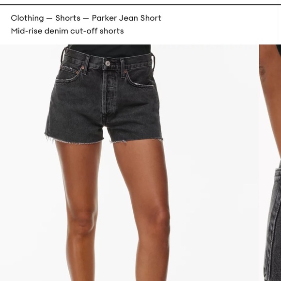 Agolde Parker Denim Short Size 24 - Picture 4 of 4